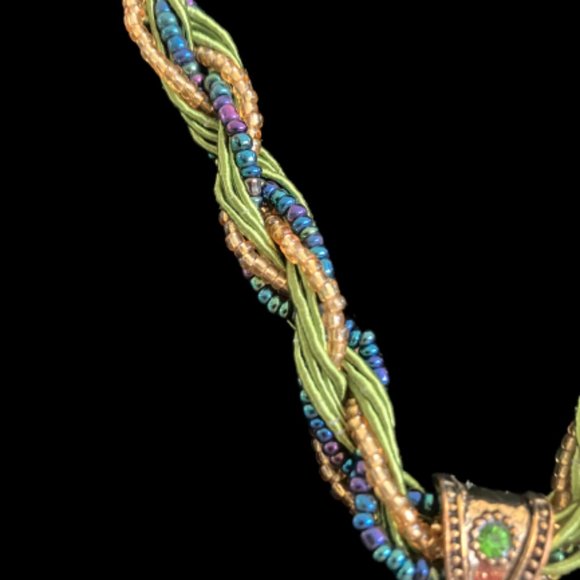 Elegant Green Beaded Necklace